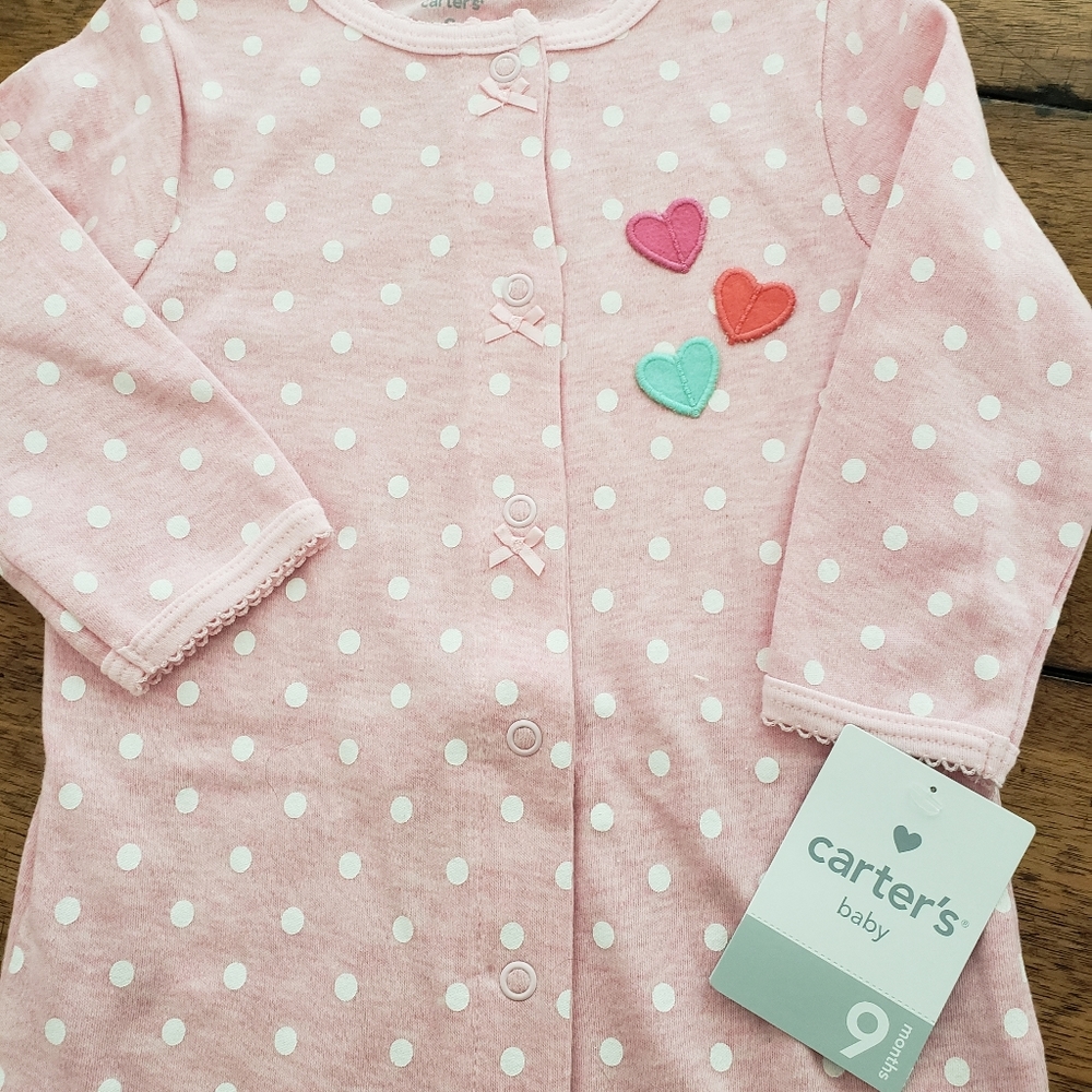 NWT Carter's Heart Footie.